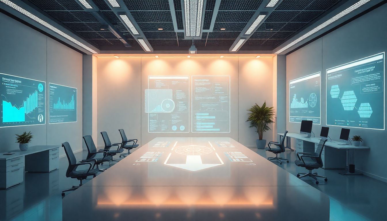 2026년 에이전틱 AI가 스스로 판단하는 미래지향적인 사무실 워크플로우 이미지